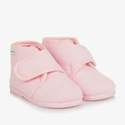 Pisamonas Slippers|Slippers*Girls Pink Corduroy Slippers