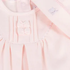 Emile et Rose Babysuits*Girls Pink Cotton Babygrow & Hat Set