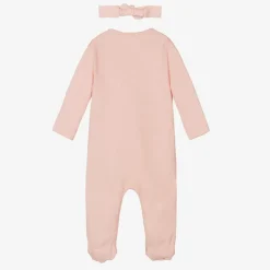 Guess Gifts|Babysuits*Girls Pink Cotton Babysuit Set