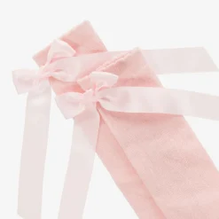 Pretty Originals Socks*Girls Pink Cotton Bow Socks