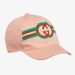 Gucci Hats*Girls Pink Cotton Cap