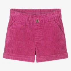 Carrément Beau Shorts|Shorts*Girls Pink Cotton Corduroy Shorts