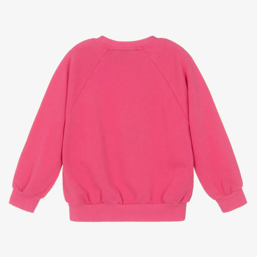 Mini Rodini Gifts*Girls Pink Cotton Dog Print Sweatshirt