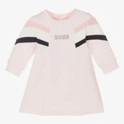 BOSS Dresses*Girls Pink Cotton Dress