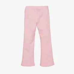 Versace Trousers*Girls Pink Cotton Flared Joggers