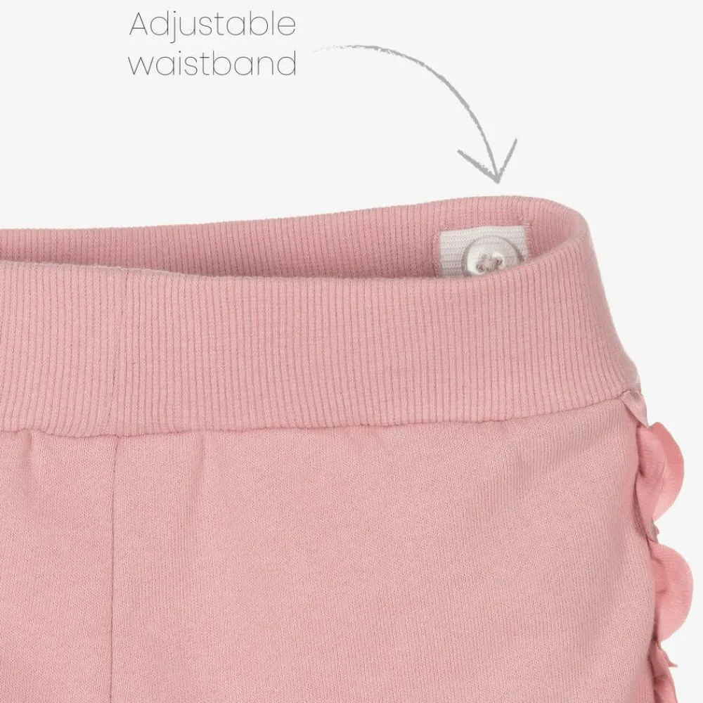 Angels Face Tracksuits*Girls Pink Cotton Frilled Tracksuit TeaRose