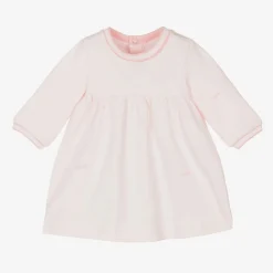 BOSS Dresses*Girls Pink Cotton Ginkgo Leaf Dress