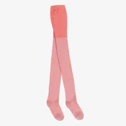 Molo Tights*Girls Pink Cotton Glitter Tights FlamingoPlume