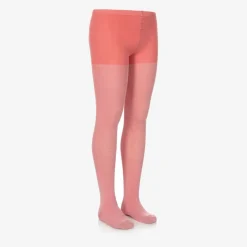 Molo Tights*Girls Pink Cotton Glitter Tights FlamingoPlume