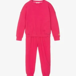 Joyday Tracksuits*Girls Pink Cotton Jersey Tracksuit