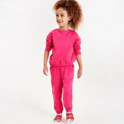 Joyday Tracksuits*Girls Pink Cotton Jersey Tracksuit