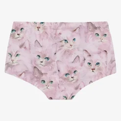 Molo Underwear*Girls Pink Cotton Kitten Knickers (2 Pack)