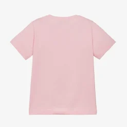 Versace Tops*Girls Pink Cotton Medusa T-Shirt