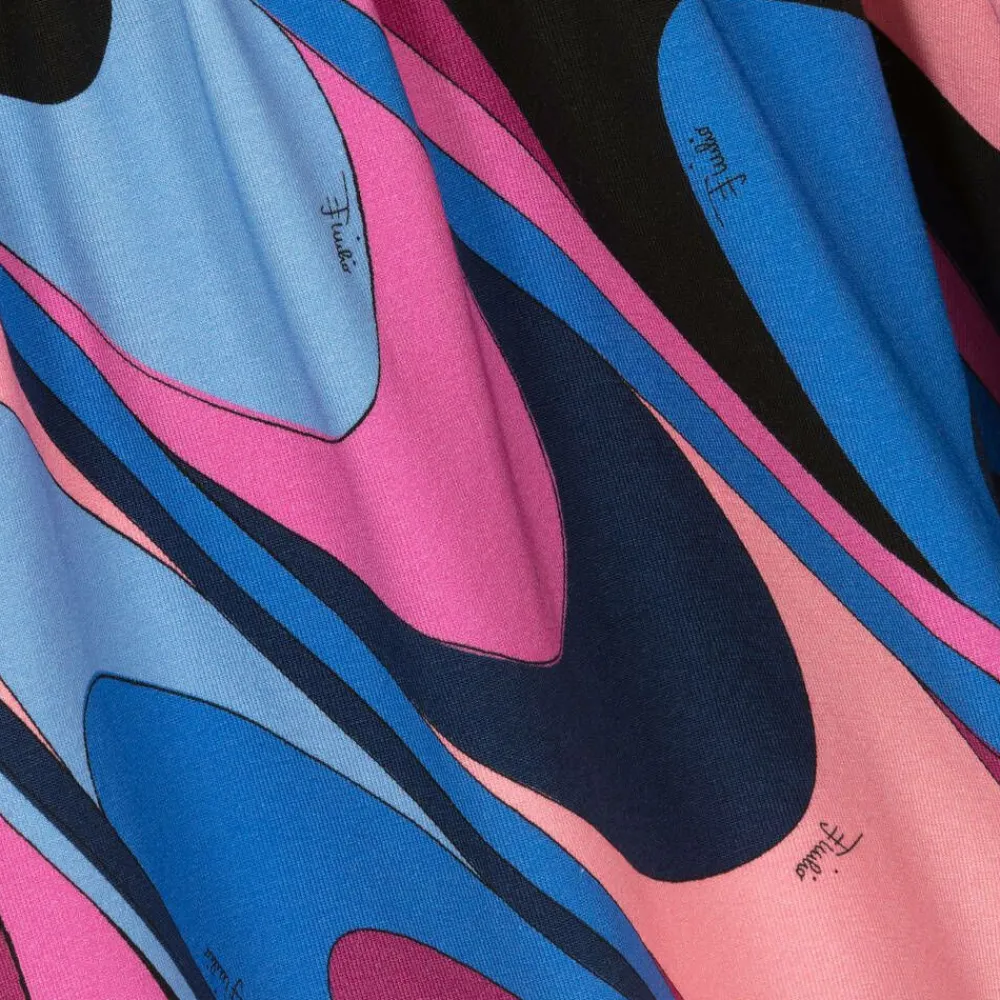PUCCI Dresses*Girls Pink Cotton Onde Dress