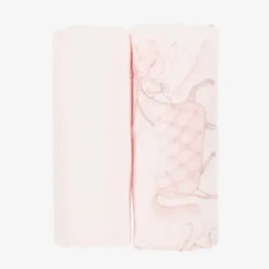 Sofija Gifts|Feeding Accessories*Girls Pink Cotton Princess Muslins (2 Pack)