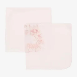 Sofija Gifts|Feeding Accessories*Girls Pink Cotton Princess Muslins (2 Pack)