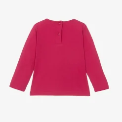 iDO Baby Tops*Girls Pink Cotton Puppy Top