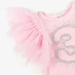 Angels Face Gifts|Tops*Girls Pink Cotton 3rd Birthday T-Shirt Fairypink