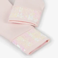 Billieblush Leggings*Girls Pink Cotton Sequin Hem Leggings