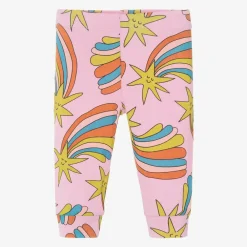 Stella McCartney Kids Leggings*Girls Pink Cotton Shooting Star Leggings