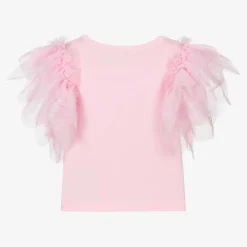 Angels Face Gifts|Tops*Girls Pink Cotton 1st Birthday T-Shirt Fairypink