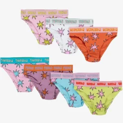 Stella McCartney Kids Underwear*Girls Pink Cotton Star Knickers (7 Pack)