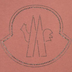 Moncler Enfant Tops*Girls Pink Cotton Sweatshirt