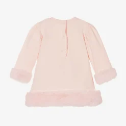 A Dee Dresses*Girls Pink Cotton Teddy Bear Dress