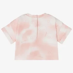 Moncler Enfant Tops*Girls Pink Cotton Tie-Dye T-Shirt