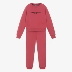 Tommy Hilfiger Tracksuits*Girls Pink Cotton Tracksuit