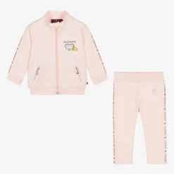 AIGNER Tracksuits*Girls Pink Cotton Tracksuit