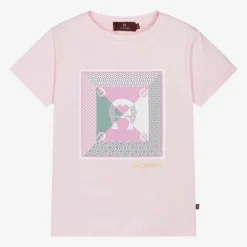 AIGNER Tops*Girls Pink Cotton T-Shirt