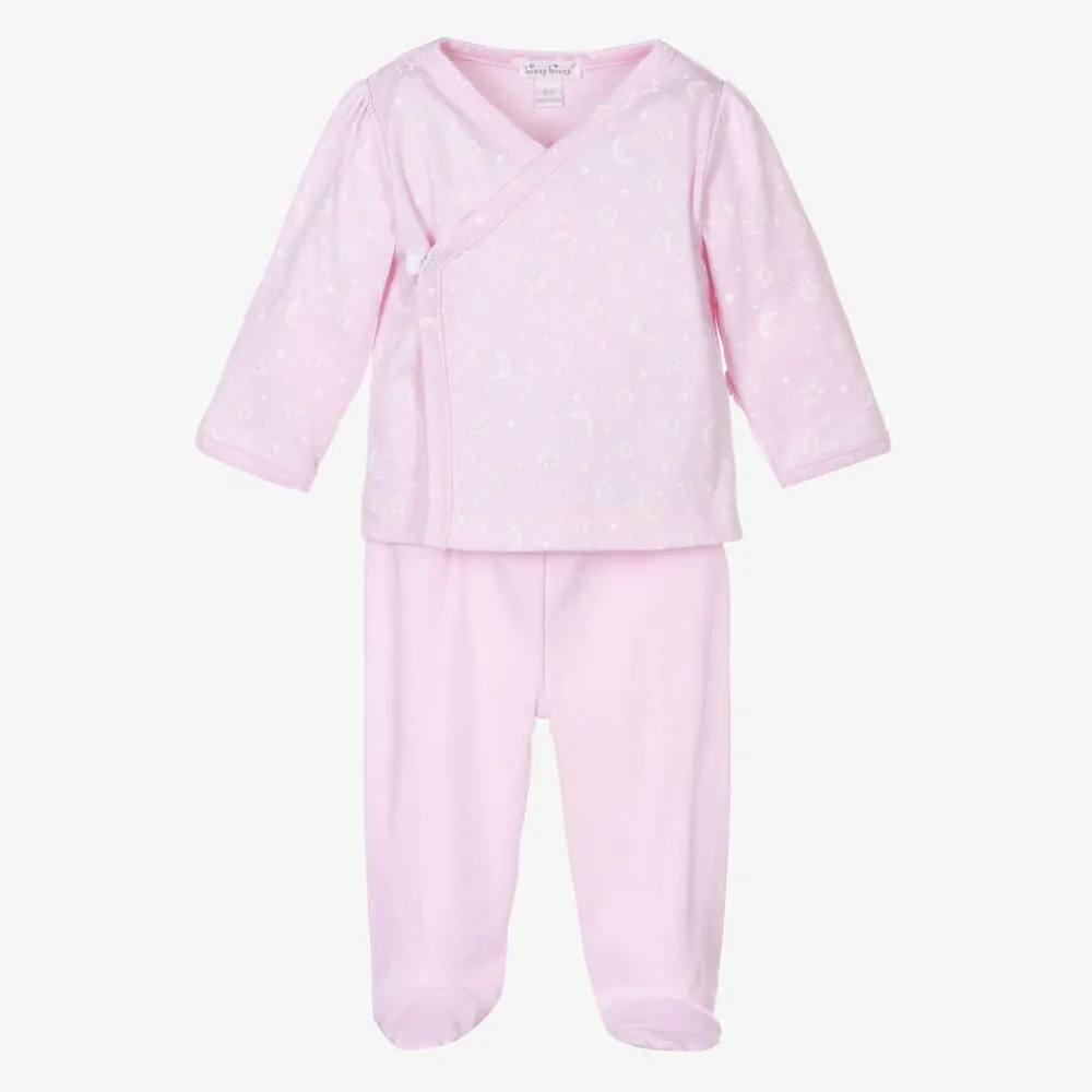 Kissy Kissy Gifts|Babysuits*Girls Pink Crescent Moonlight 2 Piece Babygrow