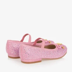 Angels Face Pumps & Ballerinas|Pumps & Ballerinas*Girls Diamanté Ballerina Shoes Pink