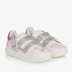 Monnalisa Trainers*Girls Pink Disney Velcro Trainers