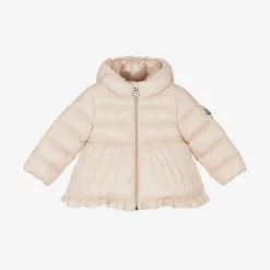 Moncler Enfant Coats & Jackets*Girls Pink Down Padded Odile Coat