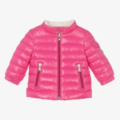 Moncler Enfant Coats & Jackets*Girls Pink Down Padded Paulas Jacket