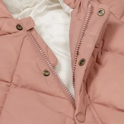 Bonpoint Snowwear*Girls Pink Down Padded Snowsuit