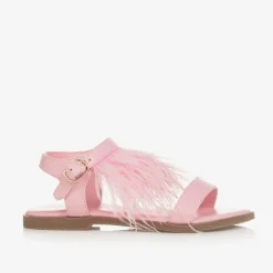 Age of Innocence Sandals|Sandals*Girls Pink Feather Sandals