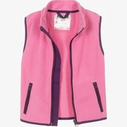 Playshoes Coats & Jackets*Girls Pink Fleece Gilet