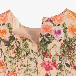 Marlo Kids Dresses*Girls Pink Floral Cotton Dress