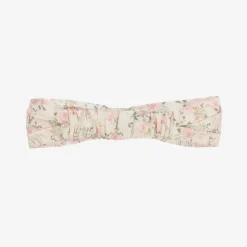 Tartine et Chocolat Hair Accessories*Girls Pink Floral Cotton Headband