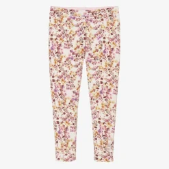 Guess Leggings*Girls Pink Floral Print Reversible Leggings
