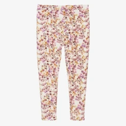 Guess Leggings*Girls Pink Floral Print Reversible Leggings