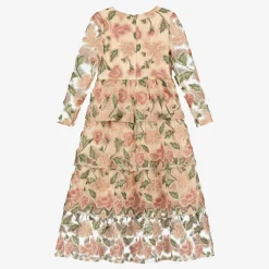 Marlo Kids Dresses*Girls Pink Floral Sequin Dress