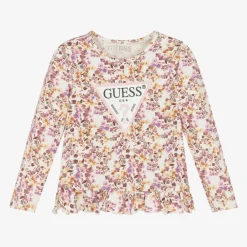 Guess Tops*Girls Pink Floral Top