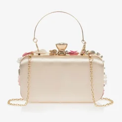 Graci Bags*Girls Pink Flower Clutch Bag (20cm)