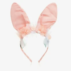Meri Meri Costumes*Girls Pink Gingham Bunny Ears