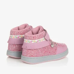 Lelli Kelly Trainers*Girls Pink Glitter High-Top Trainers