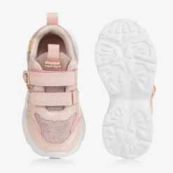 Beppi Trainers|Trainers*Girls Pink Glitter Light-Up Trainers